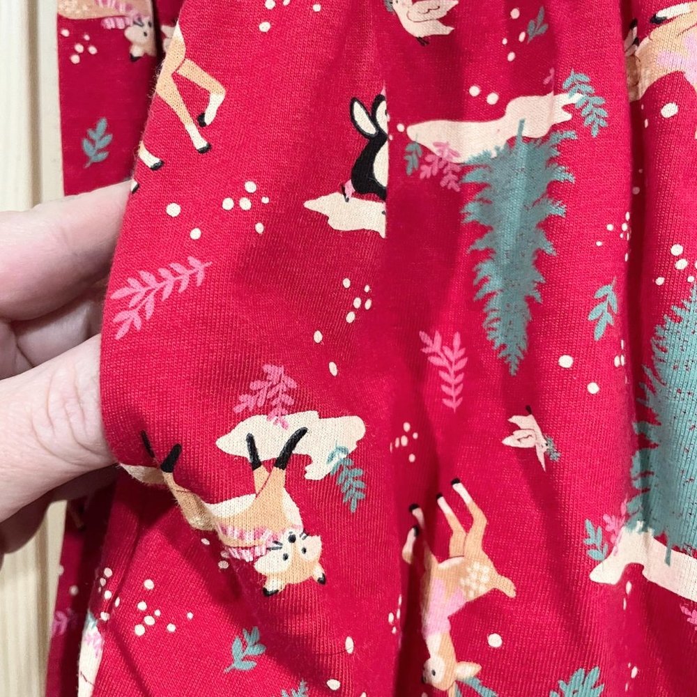 5/$20 NEW 3T Winter Wonderland Girls Christmas Dress w/ Pockets - Picture 3 of 4